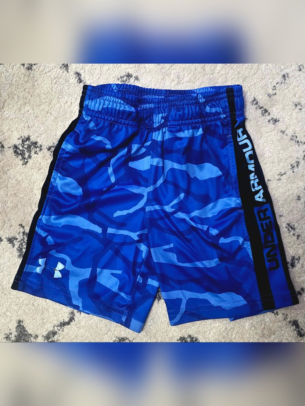 Under Armour Blue Camo Boys' Size 4 Athletic Shorts